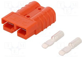 6331G12, Вилка, провод-провод, SB50, "папа" / "мама", PIN: 2, на провод