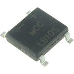 LMB10S-TP, Rectifier Bridge Diode Single 1KV 1A 4-Pin Case LMBS-1 T/R