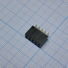L-KLS1-208-2-10-S, (PBD-10), Гнездо на плату 2.54мм