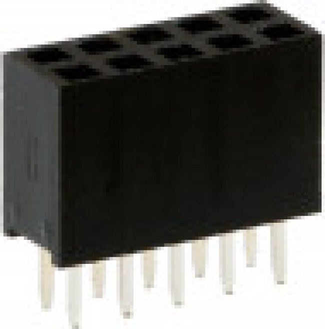 L-KLS1-208-2-10-S, (PBD-10), Гнездо на плату 2.54мм