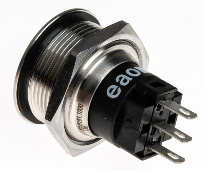 82-6151.1000, Pushbutton Switches 22mm No Illum Momen QC