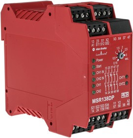 440R-M23143, Light Beam/Curtain, Safety Switch/Interlock Safety Relay, 24V ac/dc, 2 Safety Contacts