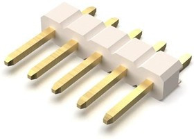 BG301-05-A-0540-L-B, Board to Board &amp; Mezzanine Connectors 5w, 2.54mm Pth Header, SIL, SMT, Horiz, GF, LCP Natural, T+R+C