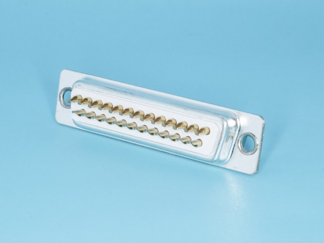 DB-25M, Разъем D-SUB 25 контактов, вилка на кабель, пайка, тип 2