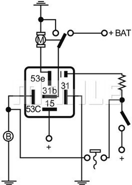 MT 18, Реле стеклоочистителей