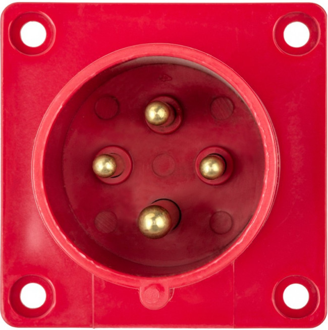 Вилка 614 скрытая 3Р+РЕ 16А 380В IP44 TDM Вилка 614 скрытая 3Р+РЕ 16А 380В IP44 TDM