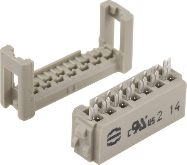 09185146804, 14-Way PCB Header for Cable Mount, 2-Row