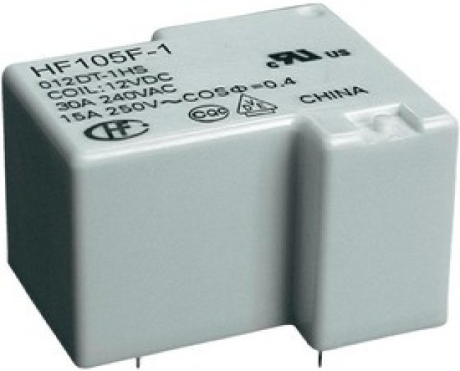 HF105F-1/012D6-1ZSTF, Реле силовое, 20 А, 12 В, SPST