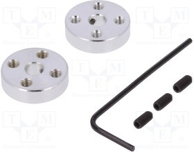 POLOLU-1998, Крепление колеса, Ось: гладкая, Кол-во шт: 2, Диам.вала: 5мм POLOLU-1998, Крепление колеса, Ось: гладкая, Кол-во шт: 2, Диам.вала: 5мм