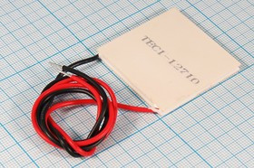 Модуль Пельтье 40x40x4, 12В, 10А, 96Вт, TEC1-12710