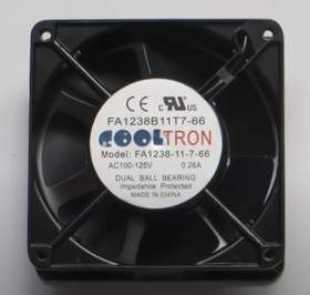 Вентилятор COOLTRON FA1238B11T7-66 100-125V 0.26A 120X38 Клемма