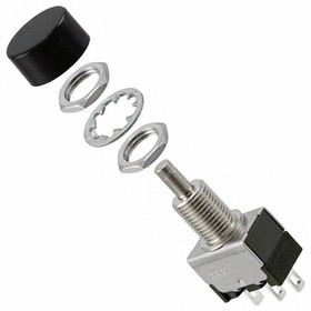 MB2411S1W01-HA, Pushbutton Switches PUSHBUTTON/SPDT MOMENTARY BLACK