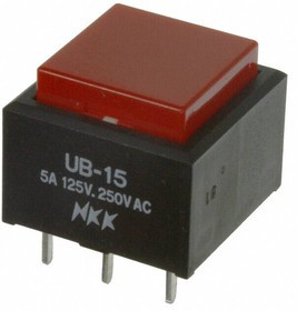 UB15SKW03N-C, Pushbutton Switches SPDT NON-ILLUMINATED