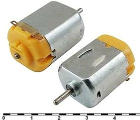 F130-08450 12 V, Электродвигатель 12V 0,61Вт, 5800/4407об/мин 25х20х15мм вал 2х10мм