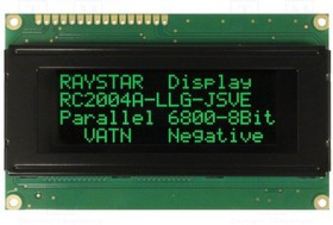 RC2004A-LLG-JSVE, Дисплей: LCD, алфавитно-цифровой, VA Negative, 20x4, 98x60x13,6мм RC2004A-LLG-JSVE, Дисплей: LCD, алфавитно-цифровой, VA Negative, 20x4, 98x60x13,6мм
