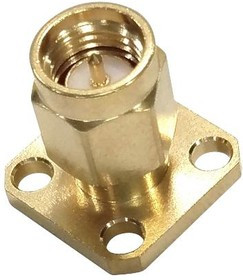 MC002941, Разъем РЧ / Коаксиальный, SMA Коаксиальный, Прямой Штекер с Фланцем, 50 Ом