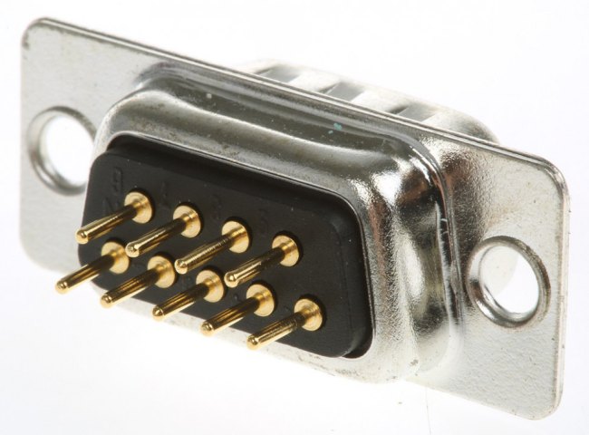 9 Way Through Hole D-sub Connector Plug, 2.77mm Pitch 9 Way Through Hole D-sub Connector Plug, 2.77mm Pitch