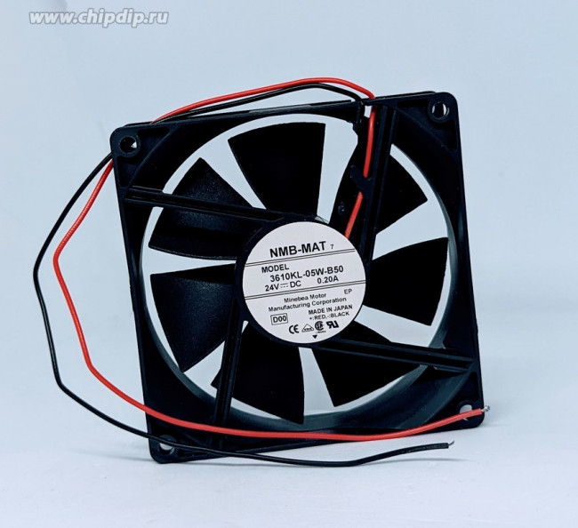 Вентилятор NMB 3610KL-05W-B50 92x25 24V 0.2A
