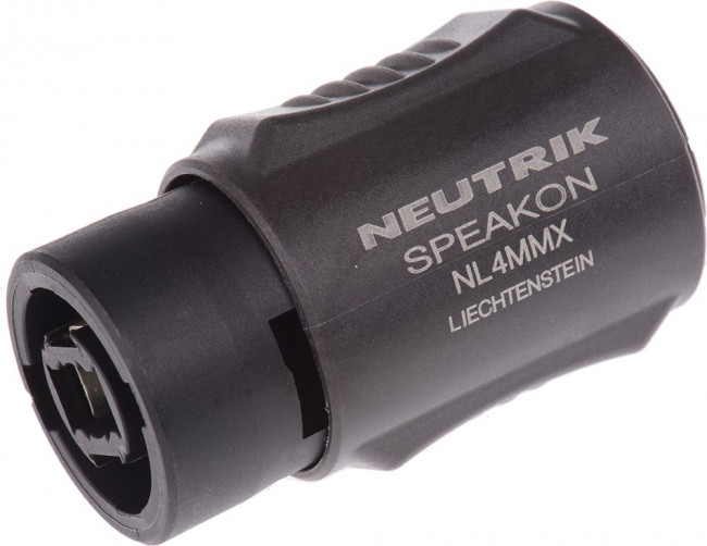 Neutrik NL4MMX адаптер-переходник с фиксатором, 4-контактный Speakon «папа» NL4M - 4-контактный Speakon «папа» NL4M Neutrik NL4MMX адаптер-переходник с фиксатором, 4-контактный Speakon «папа» NL4M - 4-контактный Speakon «папа» NL4M