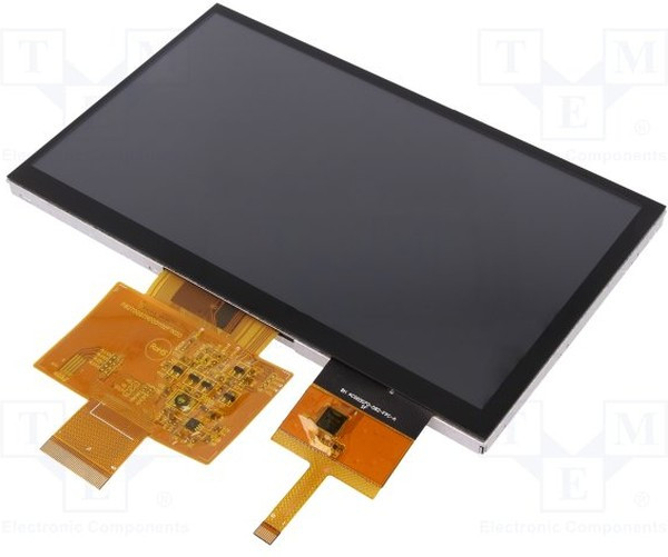 RFF700Y-AIW-DNG, Дисплей: TFT, 7", 800x480, Подсвет: LED, Разм: 165x100x7,475мм