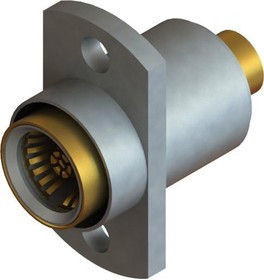 SF1732-6004, RF Connectors / Coaxial Connectors BMA F Flang Mnt Conn 2Hole for .141 Cabl