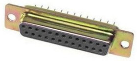 L77SDB25S1ACH4R, D SUB CONNECTOR, RCPT, DB, 25POS, TH