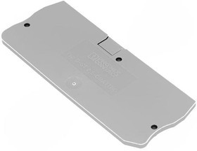 D-ST 2,5-QUATTRO, Торцевая крышка, для использования с зажимными клеммными колодками серии Phoenix CLIPLINE ST