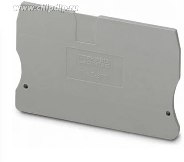 D-ST 2,5-QUATTRO, Торцевая крышка, для использования с зажимными клеммными колодками серии Phoenix CLIPLINE ST D-ST 2,5-QUATTRO, Торцевая крышка, для использования с зажимными клеммными колодками серии Phoenix CLIPLINE ST
