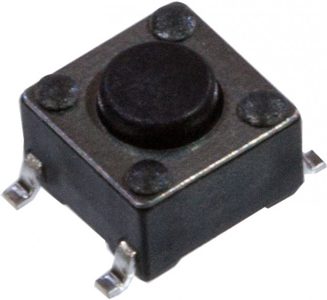 KAN0642-0431B010-42, кнопка тактовая SMD 6х6 h=4.3мм (=IT-1102W8-160G-G)