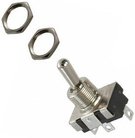 7101D, Toggle Switches Full Size Power Toggle Switch 6A - 125VAC SPDT ON-NONE-ON, Solder Lug, Slow Make/Slow Break Butt Contacts, UL &amp; CSA C