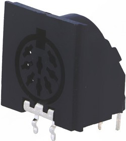 MAB 8 SH SW, Гнездо, DIN, "мама", PIN 8, конфигурация выводов 262°, угловые 90°, THT
