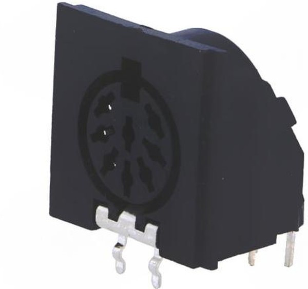 MAB 8 SH SW, Гнездо, DIN, "мама", PIN 8, конфигурация выводов 262°, угловые 90°, THT