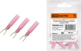Наконечник НВИ-Т 1,5-5 вилка в термоусаживаемой манжете (100шт) TDM