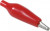 AG-105A-C (8-0026 red), Зажим "Крокодил" с изолятором красный, 5А, 35мм