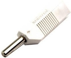 553-0600, Test Plugs &amp; Test Jacks WHITE 553 4MM STACK PLUG