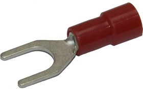 Вилочный изолированный наконечник RNE-515 с нейлоновой манжетой Красный НУ=100шт 6600515