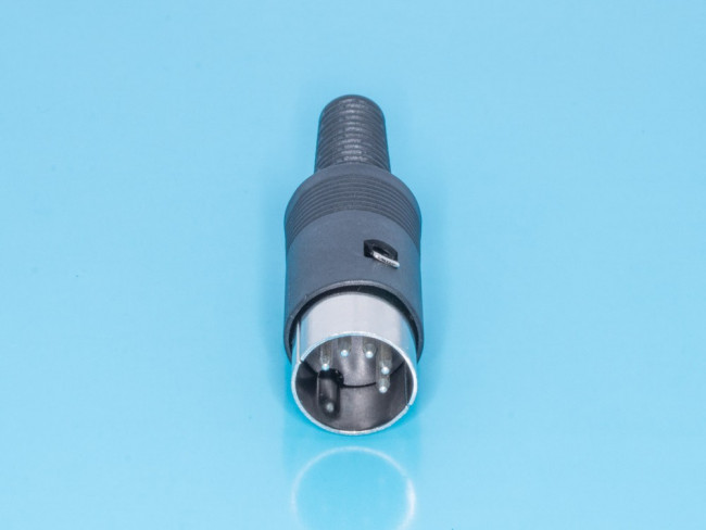 DN-5M1, Вилка DIN 5 контактов на кабель, 45 градусов DN-5M1, Вилка DIN 5 контактов на кабель, 45 градусов