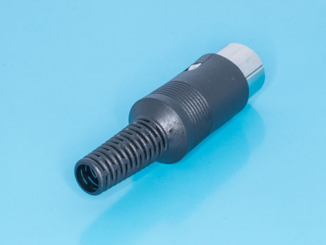 DN-5M1, Вилка DIN 5 контактов на кабель, 45 градусов DN-5M1, Вилка DIN 5 контактов на кабель, 45 градусов