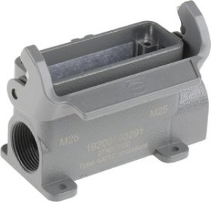 19200160291, Han A Heavy Duty Power Connector Hood, M25 x 2 Thread