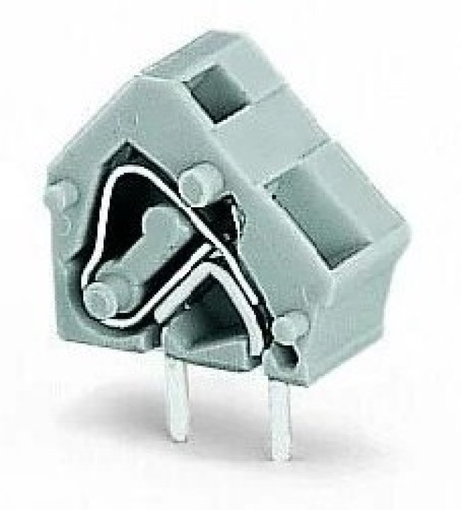 236-501, Клеммная колодка типа провод к плате, 7.62 мм, 1 вывод(-ов), 28 AWG, 12 AWG, 2.5 мм², Зажим