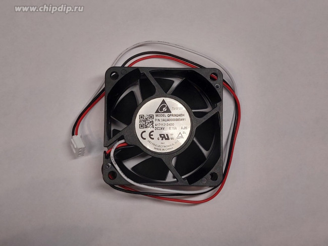 Вентилятор Delta Electronics QFR0624EH (3AUA0000083491) A17112124DD 24V DC 0.15A 60X25mm 3pin