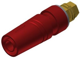 972357701, Red Female Banana Plug M4 Thread 1000V ac/dc 972357701, Red Female Banana Plug M4 Thread 1000V ac/dc