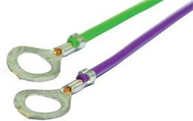 Клемма"O", d 8,3мм, 1L1,0x110, латунь, зеленый