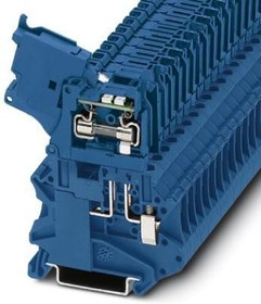 3046537, DIN Rail Terminal Blocks UT 4-HESILED 24 (5X20) BU