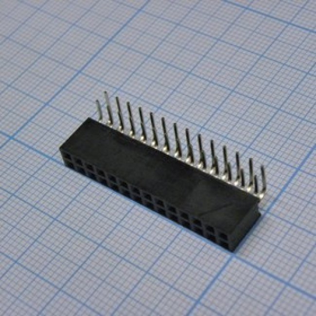 DS1024-2X14R2, (PBD-28R), Гнездо на плату 2.54мм