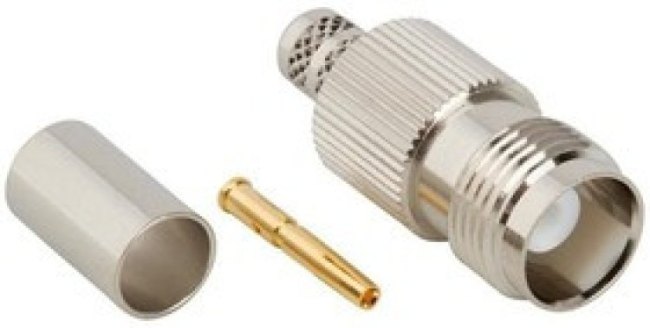 122409, RF Connectors / Coaxial Connectors TNC STRAIGHT JACK RG8X/LMR240