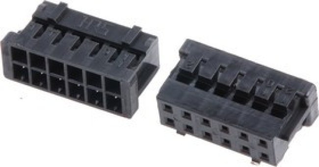 DF11-12DS-2C, Корпус разъема, двухрядный, внутренний ключ, Серия DF11, Гнездо, 12 вывод(-ов), 2 мм DF11-12DS-2C, Корпус разъема, двухрядный, внутренний ключ, Серия DF11, Гнездо, 12 вывод(-ов), 2 мм