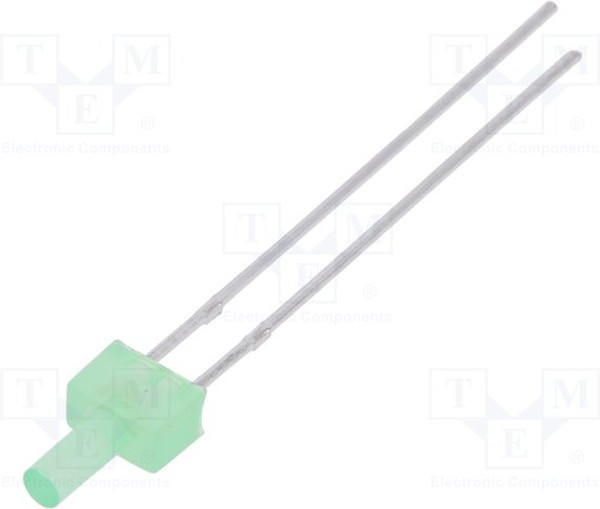 LL-204PGD1F-G5-2B, LED; 2mm; green; 460?780mcd; 130°; Front: flat; 2.6?3.6V