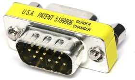 GCHDLP15M15F, D-Sub Adapters &amp; Gender Changers Mini Gender Changer 15P HD Male-Female