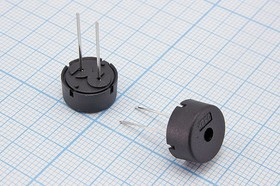 Звонок пьезоэлектрический 12x 7мм, 1~30В, частота 4.0кГц; зп 12,2x 7\1~30\\ 4,0\2P5\KPT- G1301P22-K9